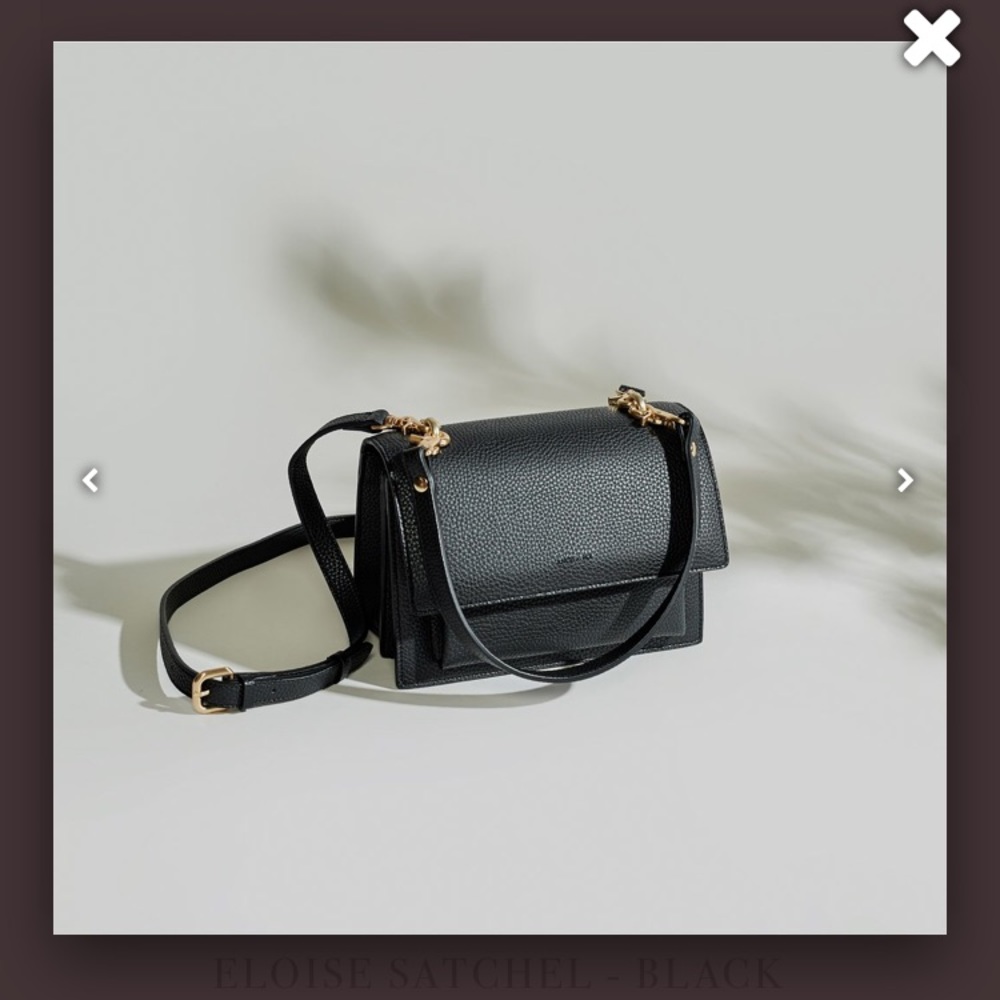 Angela Roi Eloise satchel - black